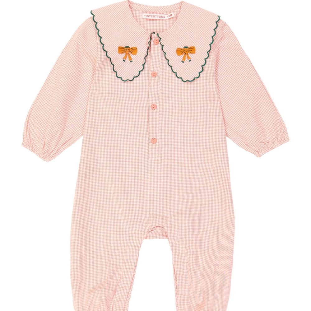 NEW with Tags; Tiny Cottons Baby Checkered Cotton Playsuit